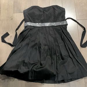 Le Cháteau, black strapless dress, size: XL